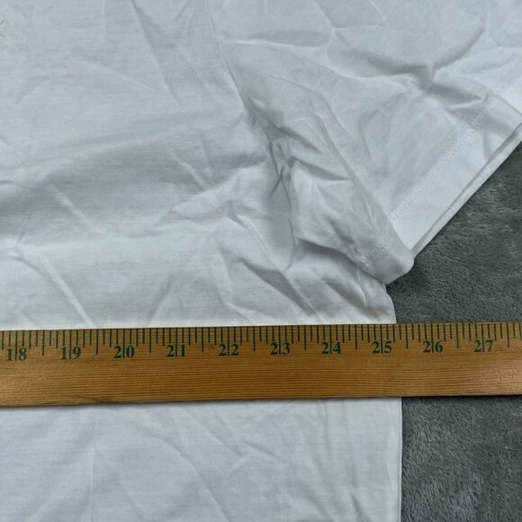 Calvin Klein Men’s White T-Shirt 2X-Large 100% Cotton Casual Crewneck d0704 - Picture 6 of 7